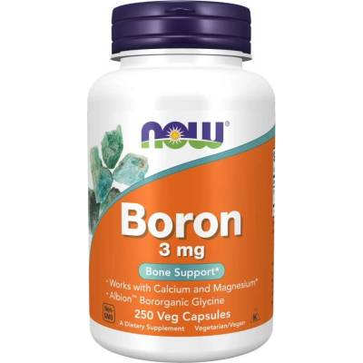 NOW Boron, 3 mg, 250 капсули, Now