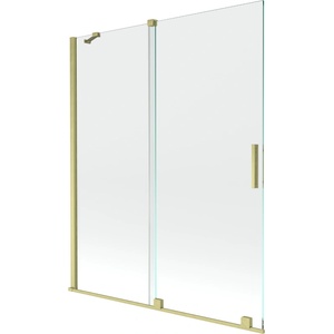 Mexen Velar душ-параван за вана с две крила, плъзгащ се 140 x 150 cm, прозрачен, (896-140-000-01-55)
