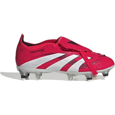 Adidas Юношески футболни бутонки Adidas Predator Elite Fold-Over Tongue Junior Soft Ground Football Boots - Red/White