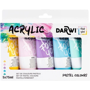 Darwi Dfy Комплект акрилни бои 5 x 75 ml (DF5150005K02C)