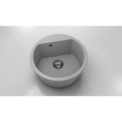 FAT Кръгла мивка Vanguard 223, Fat Granite, 1006 Сив, с включен сифон