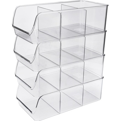 Silvercrest® Kuchynský organizér, 4 kusy (s 3 priehradkami) (100397606)