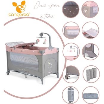 Cangaroo Детска кошара Once upon a time 3 розов (108446)