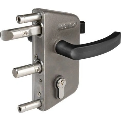 LOCINOX LAKZ 7040 - komplet zámkové krabice pro profil 40 mm, pro křídlové branky, šedý LAKZ4040P1L_7040