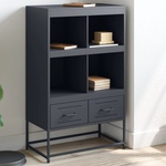 vidaXL Висок шкаф, антрацит, 68x39x111, 5 см, стомана (846604)