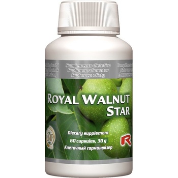 Starlife Royal Walnut s antibakteriálnymi účinkami pre pomoc pri kožných problémoch 60 kapsúl lnut 60 kapsúl