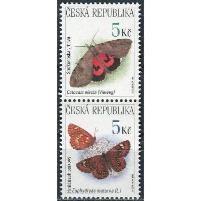 Česká republika (1999) č. 211-212 **, sp (4) - ČR - Ochrana přírody motýli