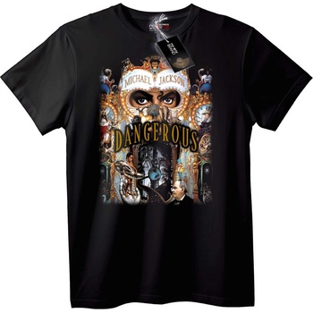 NOONEBRAND Тениска Michael Jackson Dangerous - 2XL, Black