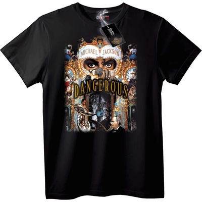 NOONEBRAND Тениска Michael Jackson Dangerous - 2XL, Black