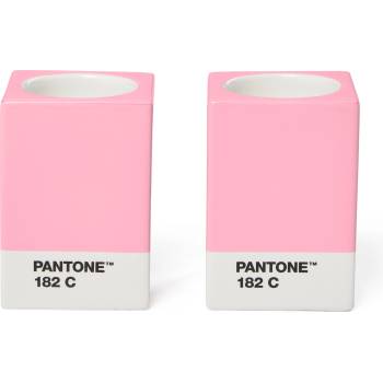 Copenhagen Design Свещници Pantone, светлорозови, за класически свещи или чаени свещи, 2 бр (101720182)