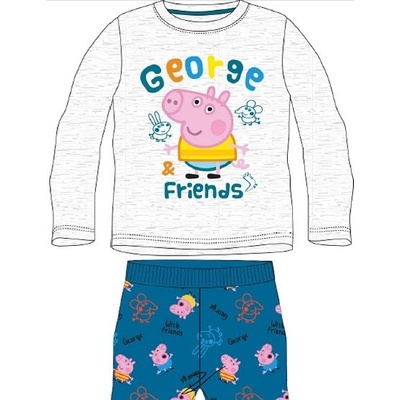 Chlapecké pyžamo George Pig světle šedá