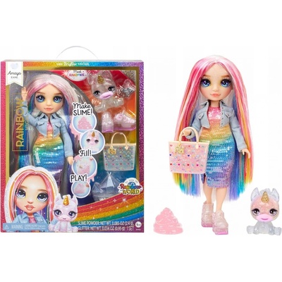 MGA Rainbow High Fashion Doll with Slime & Pet Amaya Raine