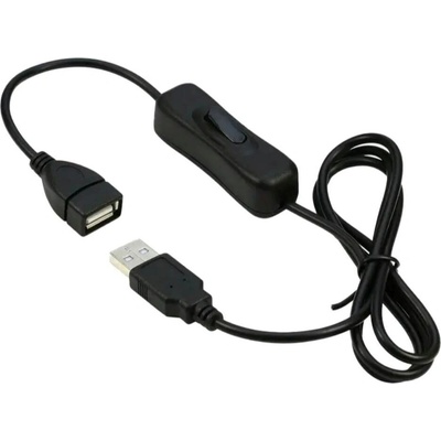 PremiumCord kupaasw1 USB 2.0 s vypínačem 1m černý