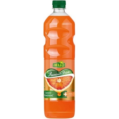 Hello drink Červený pomeranč 8 x 1 l