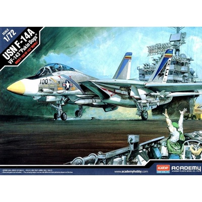 Academy Grumman F 14 A Tomcat US NAVY VF 143 Pukin Dogs Model Kit 12563 1:72