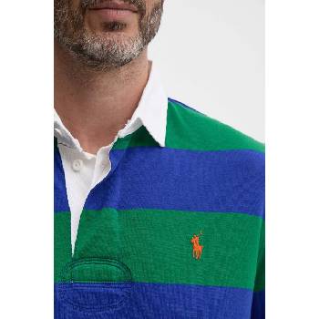 Ralph Lauren Памучна блуза с дълги ръкави Polo Ralph Lauren в зелено с десен (710717116)