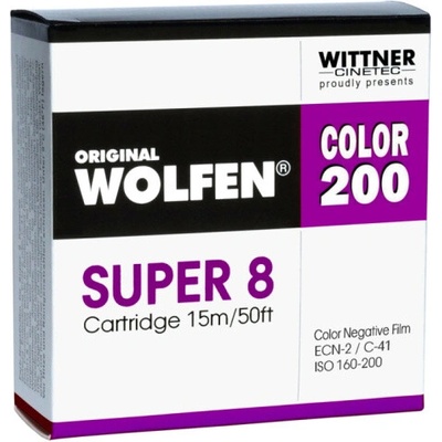 WOLFEN WOLFEN Color 200 Super 8 (ISO 160-200), Cartridge 15m