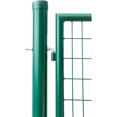 Brána Strend Pro METALTEC DUO, 3580/1950/100x50 mm, zelená, dvojkrídlová, záhradná, ZN+PVC, RAL6005