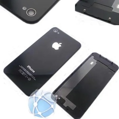Apple Оригинален Заден Капак за Apple iPhone 4 Черен