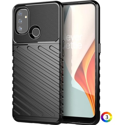 OnePlus Nord N100 Удароустойчив Twill Texture Калъф и Протектор