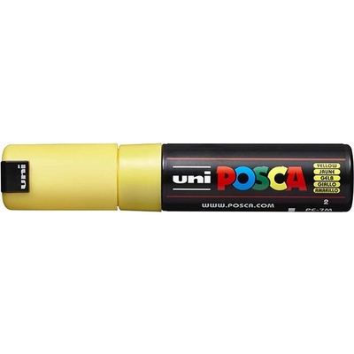 POSCA akrylový popisovač / žlutý 4,5-5,5 mm