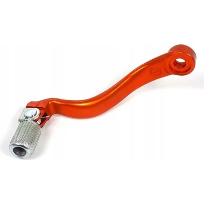 M.C. řadící páka KTM SX/EXC125 98-15,SX/EXC 250 01-04,SXF350 11-15,SXF450 07-12,SXF250 13-15 (ALU) (kovaná) oranžová koncovka ocelová