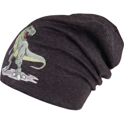 Chlapecká bavlněná čepice černý melír Pepe Dráče Dino