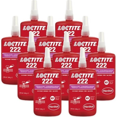 Loctite 222 nízkopevnostné 250 ml 10 ks