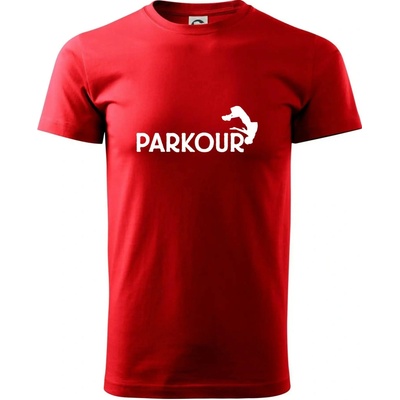 Parkour salto tričko červená
