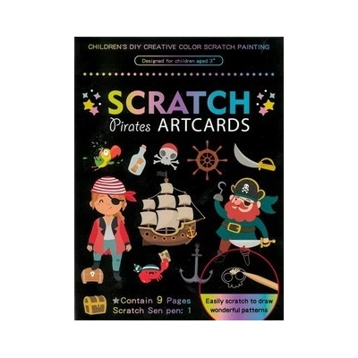 Fandy Obrázek škrabací Mark 9 ks pirát – Zboží Dáma