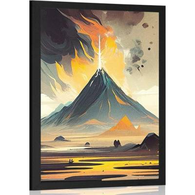 Plakát aktivní sopka - 60x90 no frame