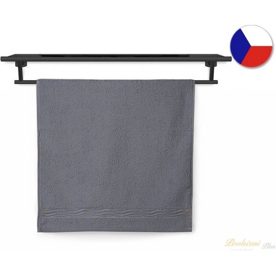 Veba Ručník NORA Vlny tmavě šedá 50 x 100 cm