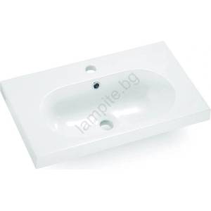 Bathco 0516 - Вграден умивалник ICE 60x35 cm смола/bял (BO0025) Мивка за вграждане