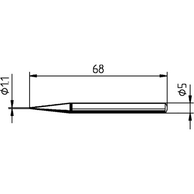 Ersa 0032BD spájkovací hrot ceruzková forma Veľkosť hrotov 1.10 mm Obsah 1 ks