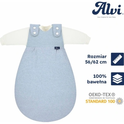 Alvi Baby Mäxchen Spací pytel speciální tkanina 3dílná prošívaná deka aqua