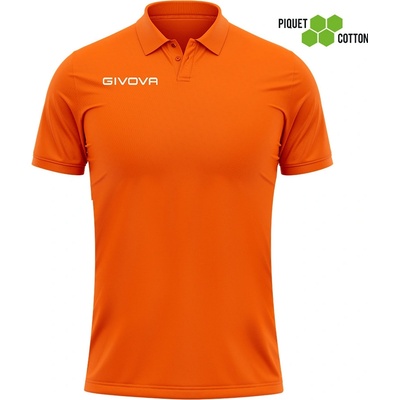 Givova polo Cotone Piquet Summer oranžové