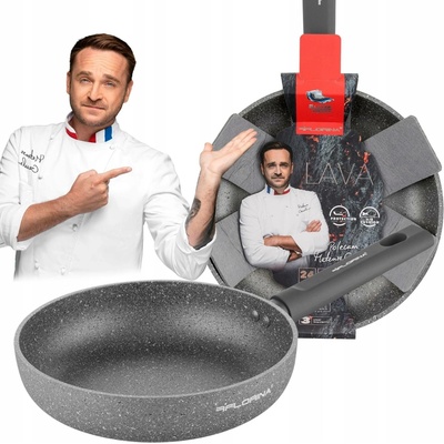 Florina Tradiční pánev Lava Stone 24 cm s nepřilnavým povrchem