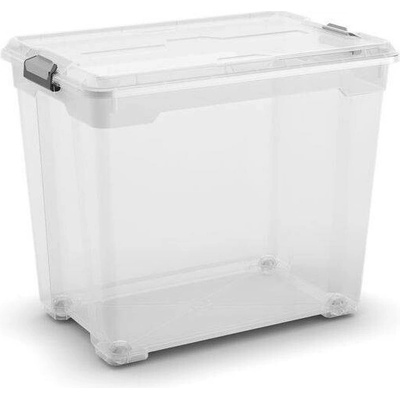 KIS Moover Box XXL transparentní s kolečky 80 l