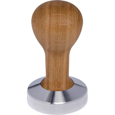 Buna Café tamper dub, olej, nerez mat, konvexný 58 mm