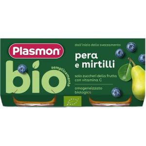 PLASMON Био пюре Plasmon - Круша с боровинка, 6 м+, 2 х 80 g (1353) - baby