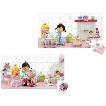 Image 1 of Janod - Двоен пъзел - Роуз в ролята на принцеса (J02770)