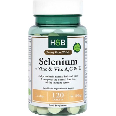 Holland & Barrett Selenium + Zinc & Vits A, C & E, 120 tablet
