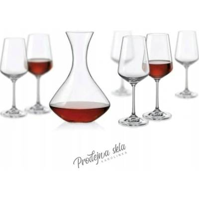 Bohemia Crystal Set na víno Sandra 1. 1+6 x 500 ml