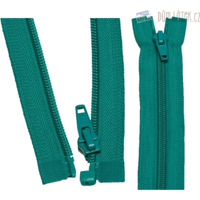 YKK Zips špirálový deliteľný smaragdovo zelený 40 cm