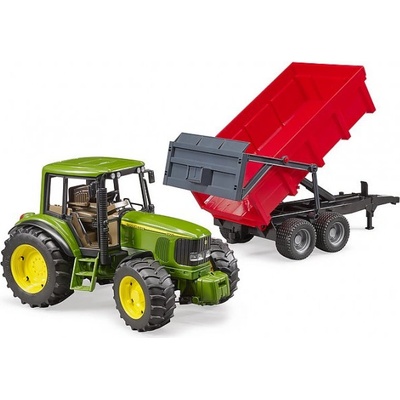 Bruder Farmer traktor John Deere s vlekem 1:16