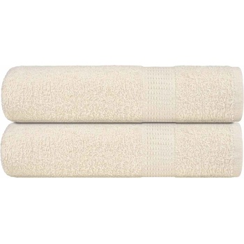 vidaXL Кърпи за ръце FROGN 2 бр. кремави 50x100 см 360 г/м2 (136998)