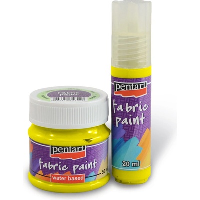 Farba na textil PENTART 20 ml žltá