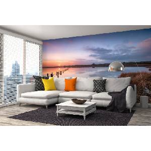 DIMEX ART Самозалепваща се флизелинова фототапета залез в корнуол 375 x 250 см