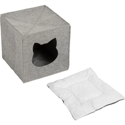 Zooplus Exclusive Plstěná kukaň vhodná do policových dílů 33 x 33 x 33 cm
