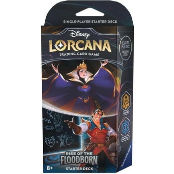 Ravensburger Disney Lorcana TCG: Rise of the Floodborn Starter Deck - The Evil Queen and Gaston